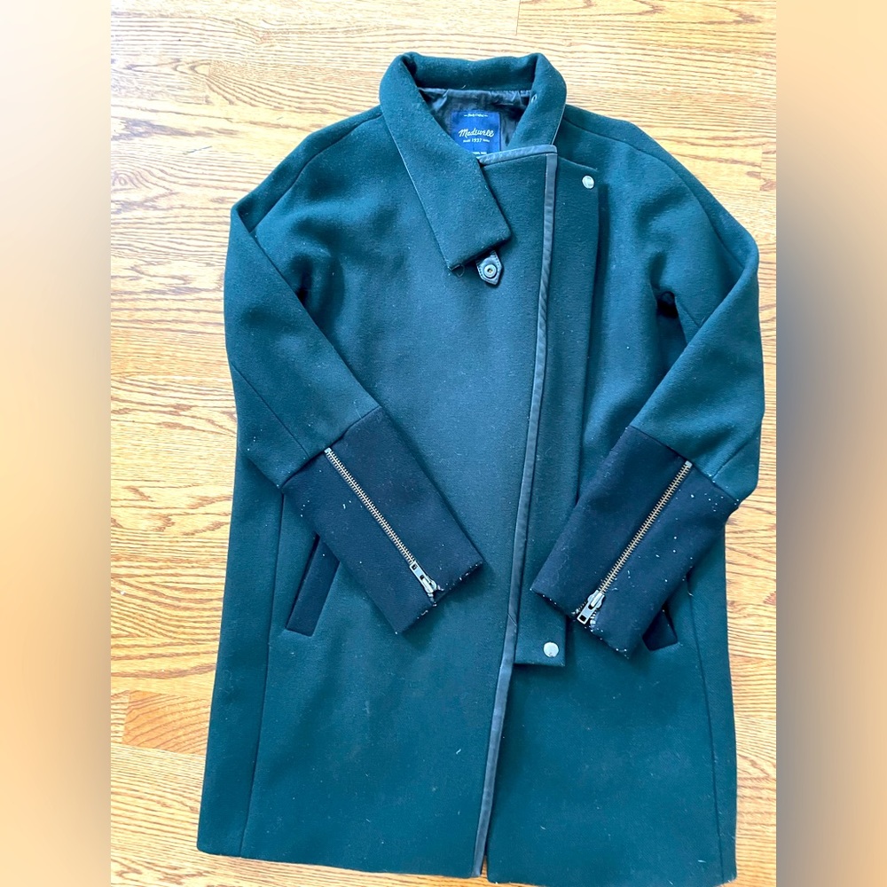 Madewell city coat, sz small